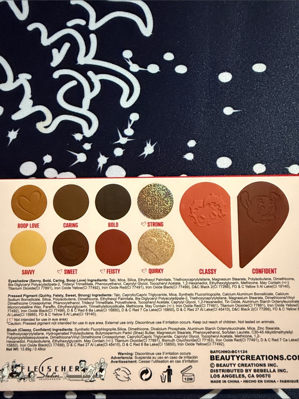 Beauty Creations Betty Boop "Unafraid To Be Me" Shadow & Face Palette - - Picture 3 of 7